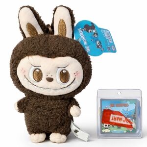 Labubu Plush Doll Pendant (POP LAND LIMITED) - (Brown) by POP MART